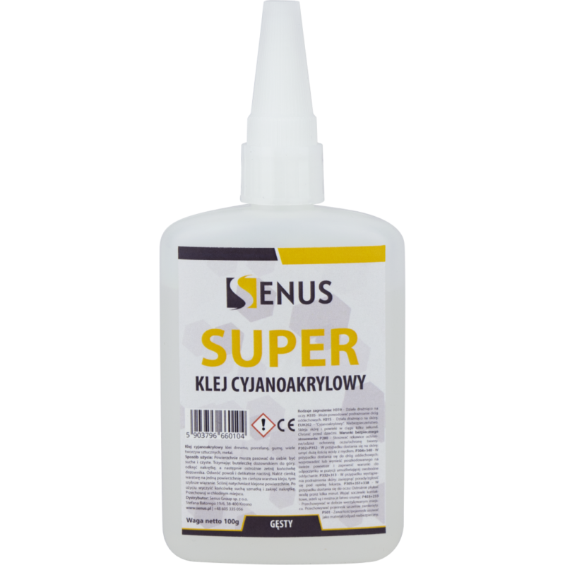 Klej cyjanoakrylowy Senus GĘSTY 100g