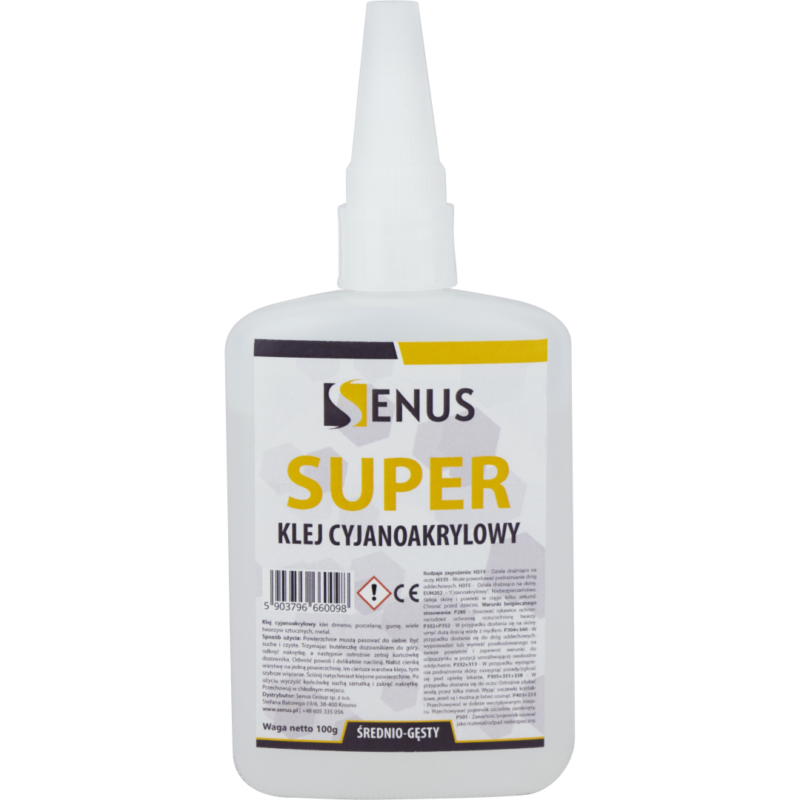 Klej cyjanoakrylowy Senus ŚREDNI 100g