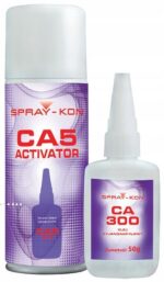 Klej cyjanoakrylowy SPRAY-KON CA300 50g + aktywator CA5 200ml