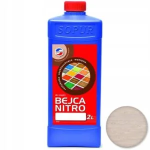 Bejca nitro do drewna SOPUR 2l biel biała 20-01
