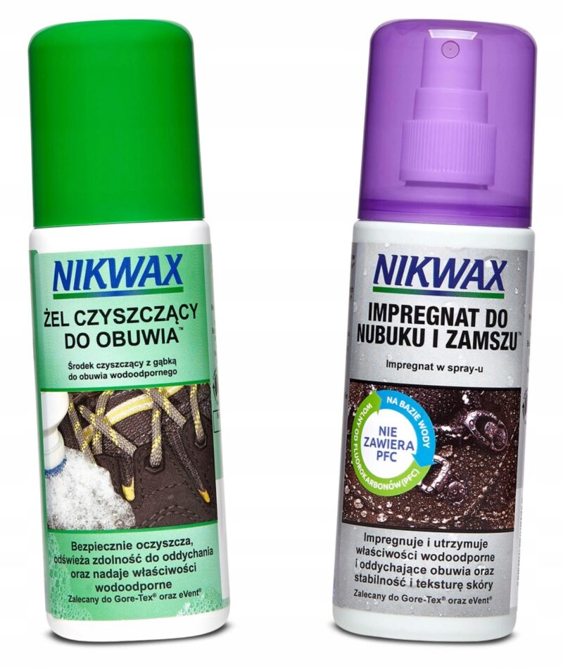 Zestaw do obuwia nubuku i zamszu Nikwax 2x125ml