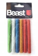 Klej termotopliwy wkłady do pistoletu na gorąco w laskach sztyftach sztyfty klejowe kolorowe z brokatem 11mm 6szt