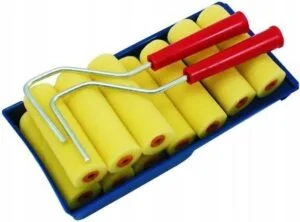 Wałek malarski 2szt + 10 końcówek + kuweta