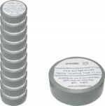 Taśma izolacyjna PVC zestaw 10szt szara 19x10m