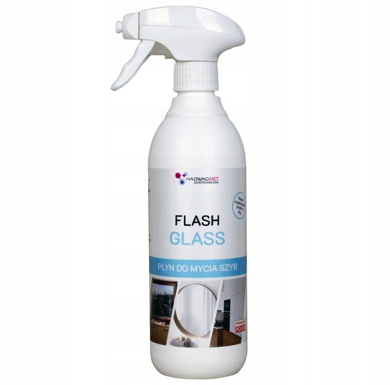 Płyn do mycia szyb luster Flash Glass Hadwao 500ml