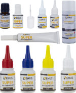 Klej cyjanoakrylowy rzadki + średni + gęsty + extra gęsty + pędzelek + żel + debonder 20g + aktywator 400ml + wypełniacz + primer