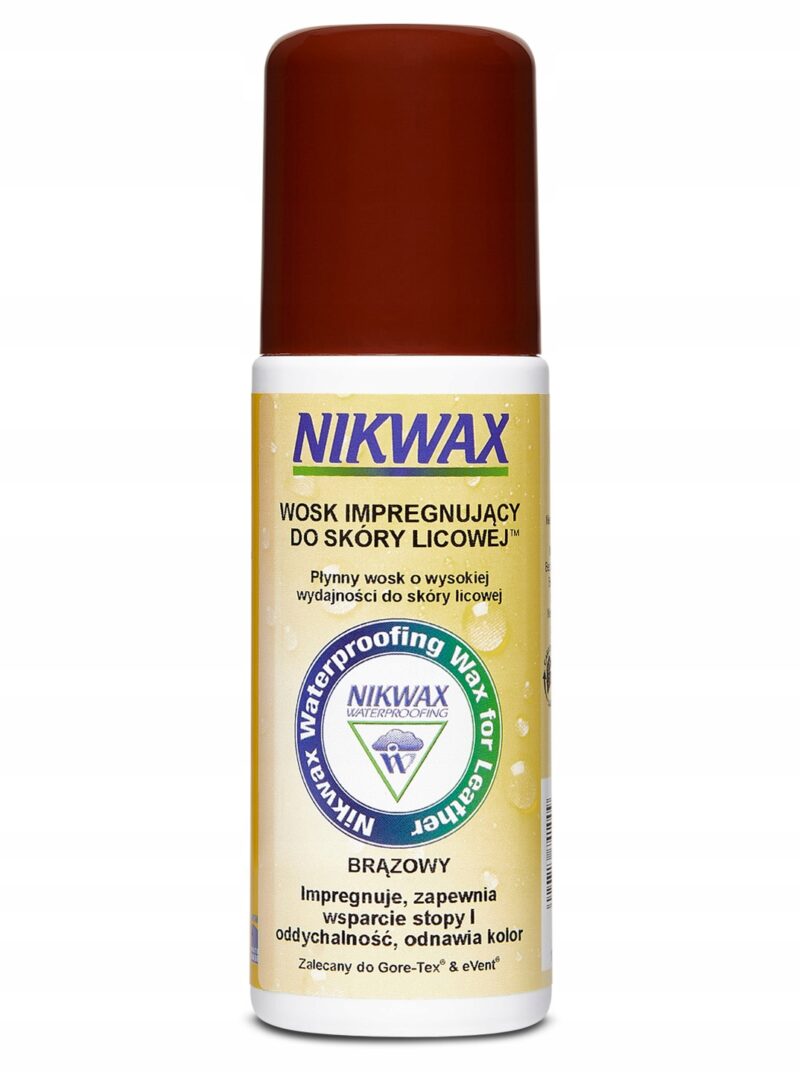Wosk do skóry licowej brązowy Nikwax 125ml