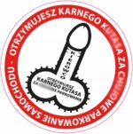 Naklejki za złe parkowanie KARNY KU*AS 500szt