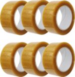Taśma pakowa klejąca kauczukowa kauczuk transparent 48/145 6szt