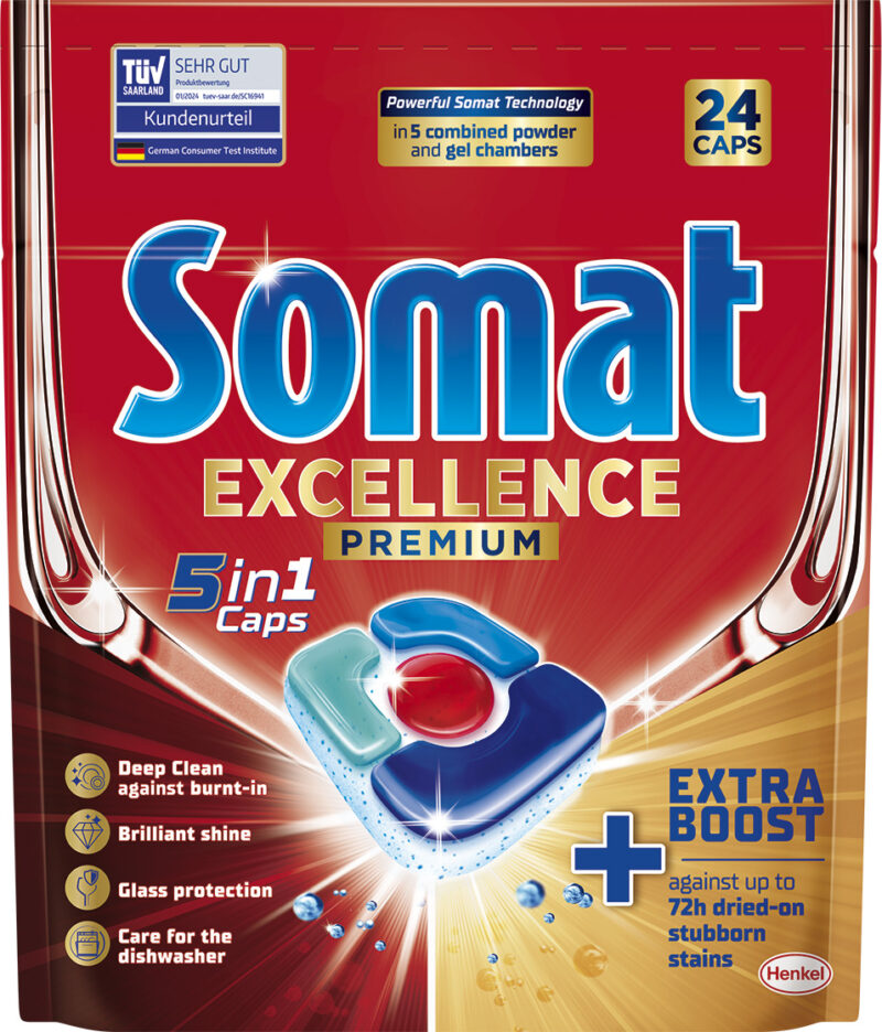 Kapsułki do zmywarki Somat Excellence 5w1 24szt