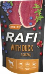 Karma mokra dla psa RAFI DOLINA NOTECI kaczka 500g