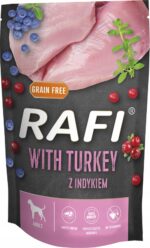 Karma mokra dla psa RAFI DOLINA NOTECI indyk 500g