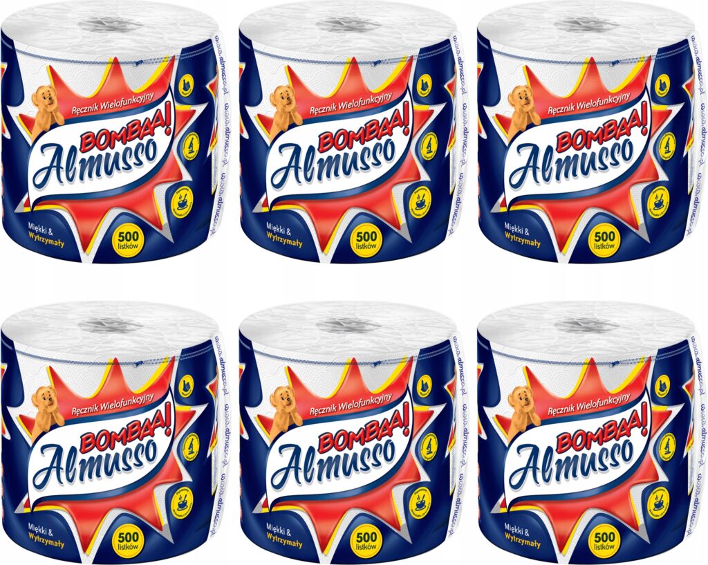 Ręcznik papierowy kuchenny Almusso BOMBAA! 6 rolek
