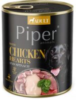 Karma mokra dla psa PIPER DOLINA NOTECI serca z kurczaka i szpinak 800g