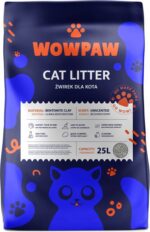 Żwirek dla kota bentonitowy zbrylający neutralny bezpyłowy BEZZAPACHOWY 25L