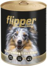 Karma mokra dla psa FLIPPER DOLINA NOTECI wołowina i drób 800g