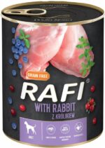 Karma mokra dla psa RAFI DOLINA NOTECI królik 800g