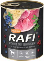 Karma mokra dla psa RAFI DOLINA NOTECI żołądki wołowe 800g