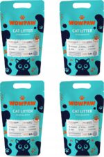 Żwirek dla kota silikonowy bezzapachowy bezpyłowy do kuwety chłonny 4x 3,8L