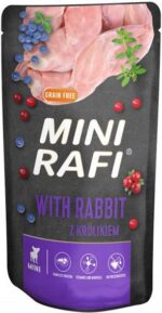 Karma mokra dla psa RAFI DOLINA NOTECI królik MINI 150g