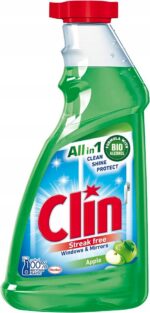 Płyn do mycia szyb okien Clin Apple zapas 500ml