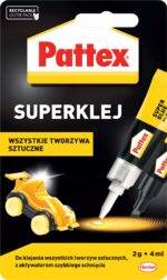 Klej Pattex S.O.S. Super Klej do plastiku 2g+4ml
