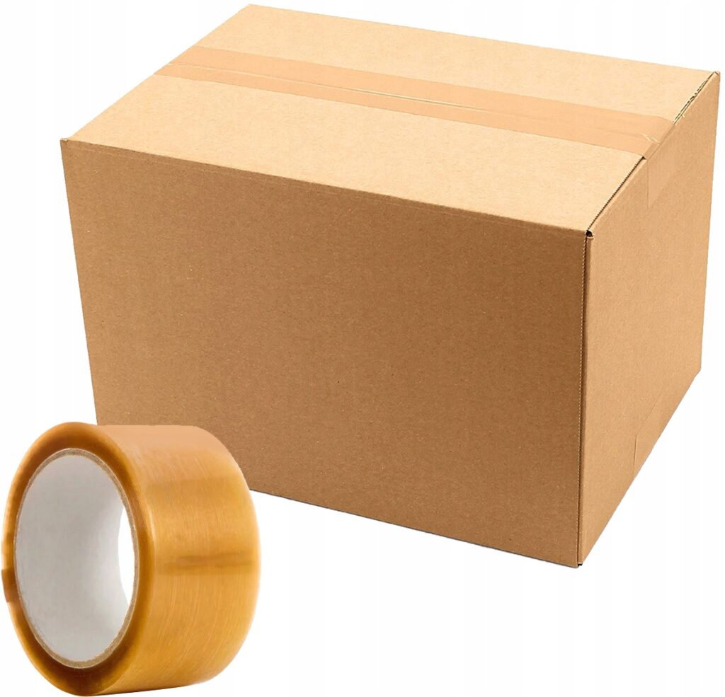 Taśma pakowa kauczukowa kauczuk naturalny solvent transparent 48/66 36szt