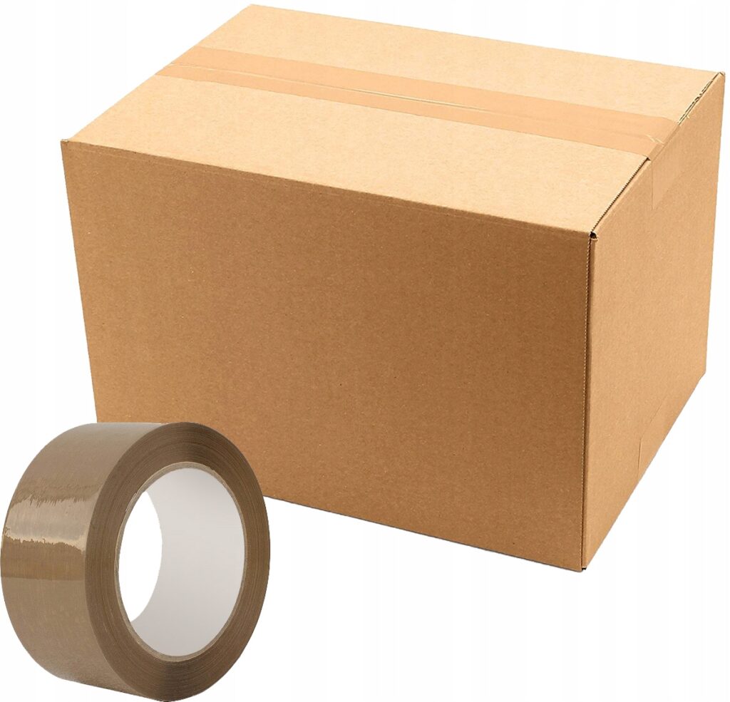 Taśma pakowa kauczukowa kauczuk naturalny solvent brązowa 48/132 36szt