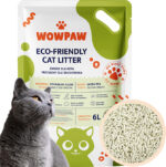 Żwirek dla kota tofu ekologiczny biodegradowalny ZIELONA HERBATA 6L