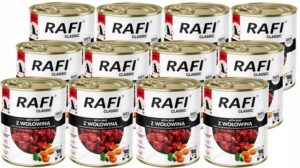 Karma mokra dla psa RAFI CLASSIC DOLINA NOTECI wołowina 12x800g