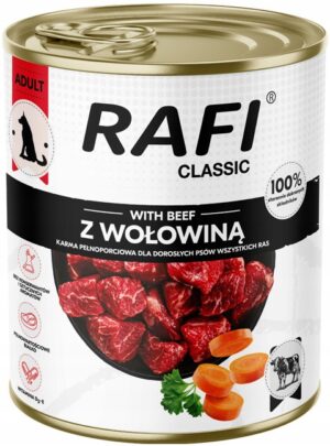 Karma mokra dla psa RAFI CLASSIC DOLINA NOTECI wołowina 800g