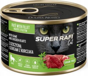 Karma mokra dla kota RAFI SUPER DOLINA NOTECI dziczyzna 185g