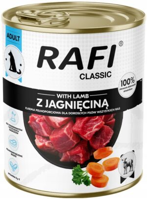 Karma mokra dla psa RAFI CLASSIC DOLINA NOTECI jagnięcina 800g