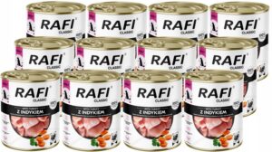 Karma mokra dla psa RAFI CLASSIC DOLINA NOTECI indyk 12x800g